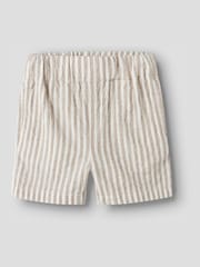 Name It Grey Stripe Top and Shorts Set - Image 3 of 4