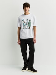 White Gorillaz Relaxed Fit Band Graphic Print T-Shirt - Image 2 of 8
