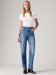 Levi's® Light Blue Ribcage-Straight-Ankle Jeans - Image 3 of 9