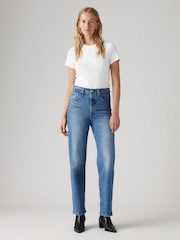Levi's® Light Blue Ribcage-Straight-Ankle Jeans - Image 4 of 9