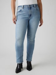 Levi's® Light Blue High Rise Straight Jeans - Image 1 of 8