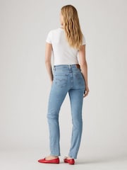Levi's® Light Blue High Rise Straight Jeans - Image 4 of 8