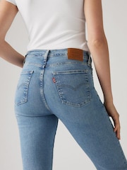 Levi's® Light Blue High Rise Straight Jeans - Image 5 of 8