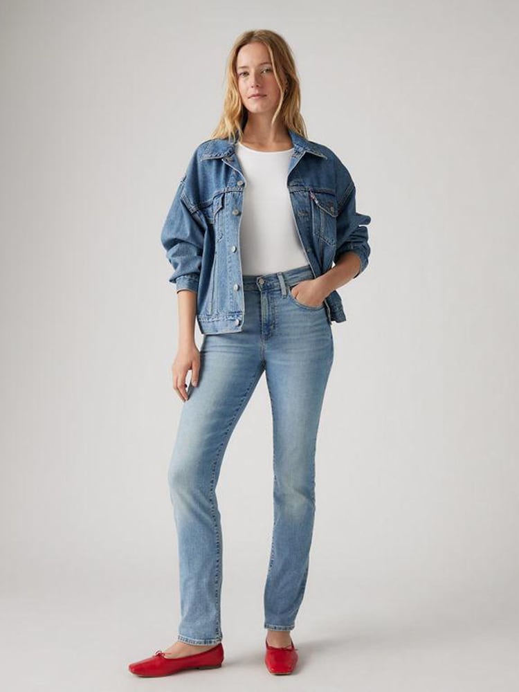 Levi's® Light Blue High Rise Straight Jeans - Image 8 of 8
