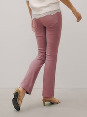 Rose Pink Jersey Bootcut Leggings - Image 5 of 9