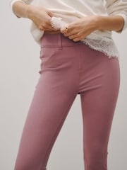 Rose Pink Jersey Bootcut Leggings - Image 6 of 9