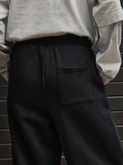 Қара - Front Seam Jersey Wide Leggings - 8суретінің 5 суреті