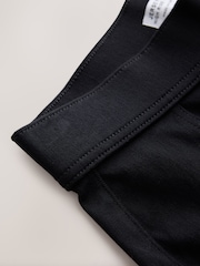 Қара - Front Seam Jersey Wide Leggings - 8суретінің 7 суреті