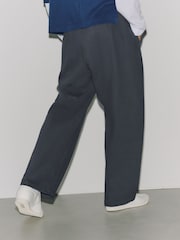 Khaki Green Barrel Leg Denim Jersey Trousers - Image 4 of 8