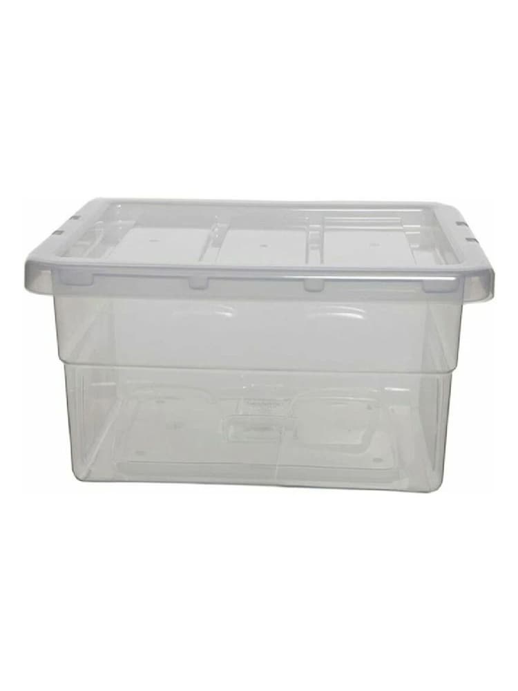 Whitefurze Set of 3 Clear 38cm Storage Boxes - Image 2 of 2 Whitefurze Set of 3 Clear 38cm Storage Boxes - Image 2 of 2