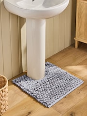 Grey Marl Bobble Pedestal Mat - Image 1 of 3