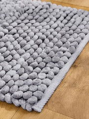 Grey Marl Bobble Pedestal Mat - Image 2 of 3