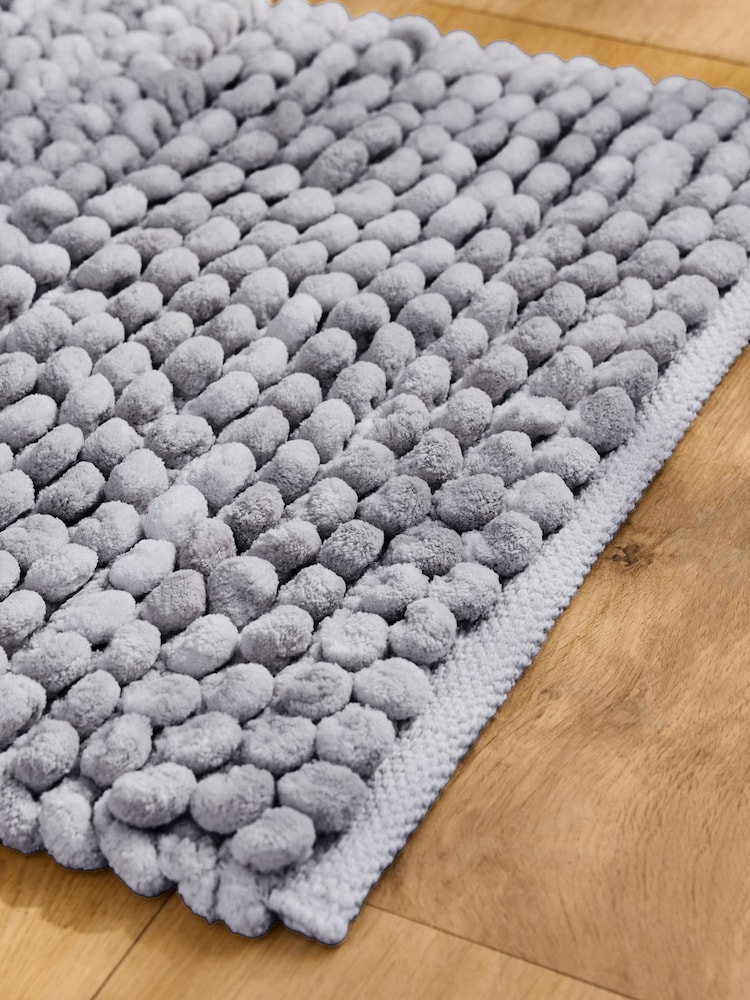 Grey Marl Bobble Pedestal Mat - Image 2 of 3