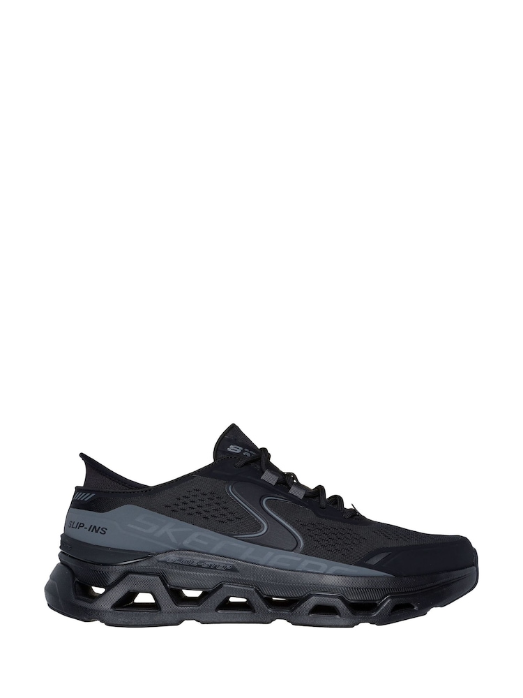 Skechers Black Glide Step Trainers - Image 1 of 6