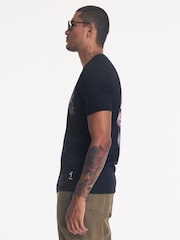 Religion Black Watercolour Skull T-Shirt - Image 3 of 5