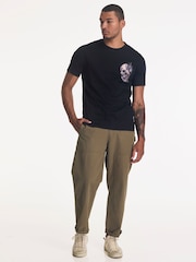 Religion Black Watercolour Skull T-Shirt - Image 5 of 5