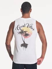 Religion White Good Vibes Vest - Image 4 of 4
