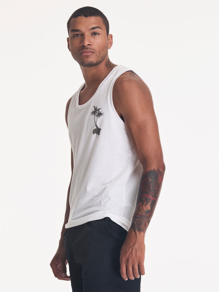 Religion White Good Vibes Vest - Image 4 of 4 Religion White Good Vibes Vest - Image 4 of 4