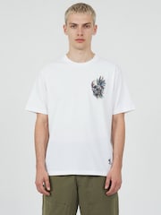 Religion White Watercolour Skull T-Shirt - Image 2 of 6