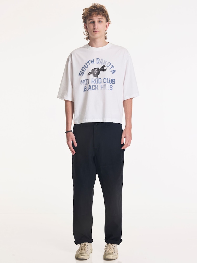 Religion White South Dakota Crop T-Shirt - Image 4 of 4