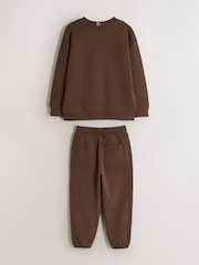 Paul Smith Junior Brown Zebra Sweatshirt and Joggers Set - Image 2 of 5