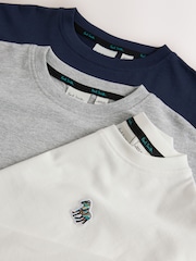 Srpskohrvatski / srpskohrvatski - Paul Smith Junior Signature Long Sleeve T-Shirts 3 Pack - Slika 7 od 8