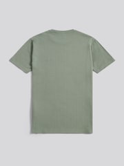 U.S. Polo Assn. Green Mini Waffle Stripe Textured T-Shirt - Image 6 of 7