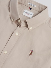 U.S. Polo Assn. Natural Short Sleeve Oxford Shirt - Image 7 of 7