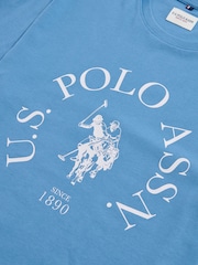 חולצת טי U.S. Polo Assn עם הדפס עיגול, דגם Minimal - תמונה 8 מתוך 8