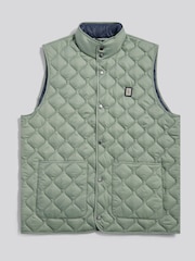 U.S. Polo Assn. Green Onion Quilt Lightweight Gilet - Image 7 of 9