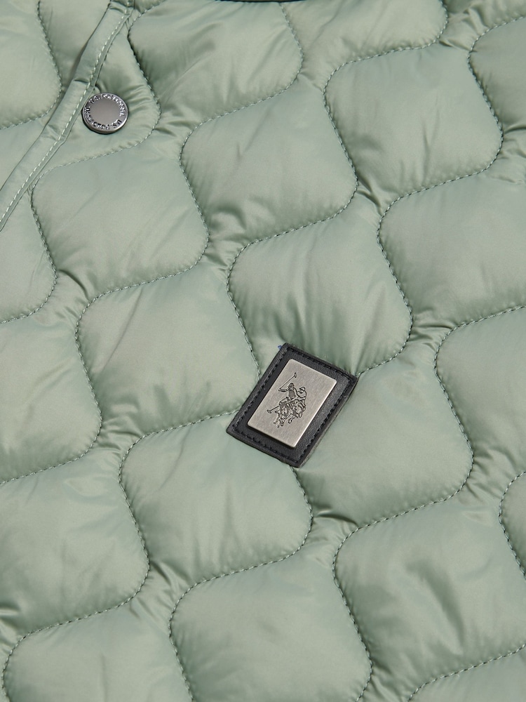 U.S. Polo Assn. Green Onion Quilt Lightweight Gilet - Image 9 of 9