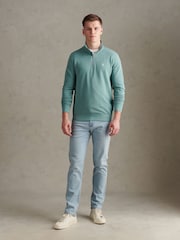 U.S. Polo Assn. Green 1/4 Zip Sweatshirt - Image 3 of 7