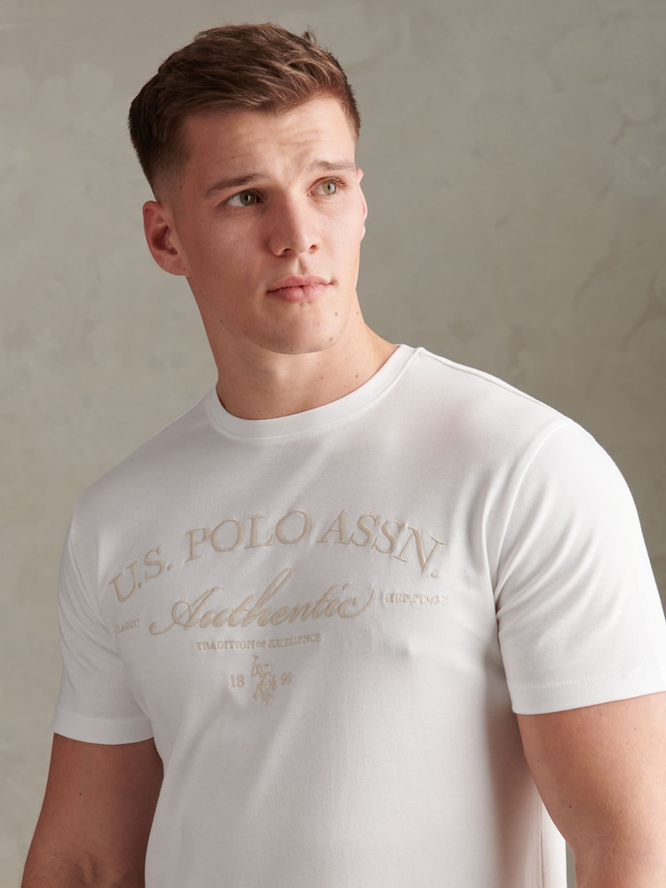 U.S. Polo Assn – T-Shirt mit Arch-Schriftzug-Grafik - Bild 2 von 7