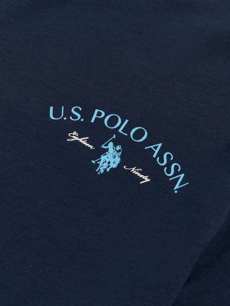 U.S. Polo Assn. Blue Spirit Of Sport Back Graphic T-Shirt - Image 8 of 8