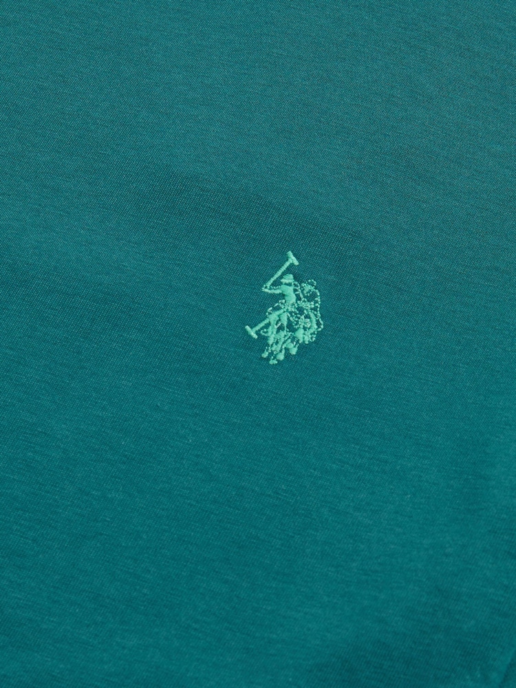 U.S. Polo Assn. Green Double Horsemen T-Shirt - Image 7 of 7