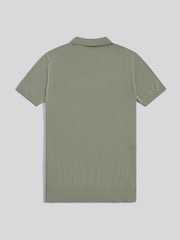 U.S. Polo Assn Green Combed Cotton Double Horsemen Revere Polo Shirt - Image 2 of 3