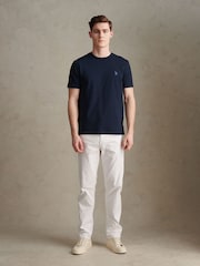U.S. Polo Assn. Blue Enlarged Square Texture T-Shirt - Image 3 of 7