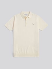 U.S. Polo Assn. Cream Mens Combed Cotton Polo Shirt - Image 5 of 7