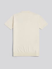 U.S. Polo Assn. Cream Mens Combed Cotton Polo Shirt - Image 6 of 7