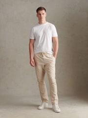 Branco - U.S. Polo Assn. Subtle Texture Double Horsemen T-Shirt - Imagem 3 de 7