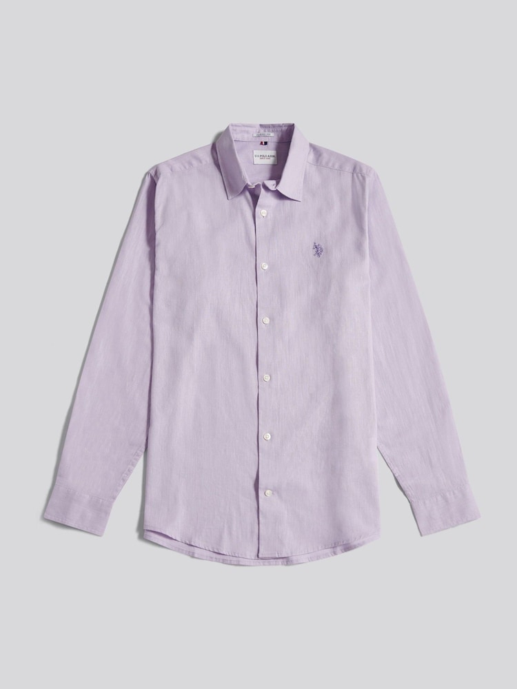 U.S. Polo Assn. Purple Linen Blend Shirt - Image 1 of 3