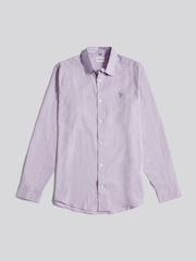 U.S. Polo Assn. Purple Linen Blend Shirt - Image 7 of 9