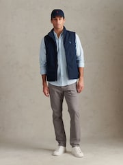 U.S. Polo Assn. Blue Jersey Lined Quilted Gilet - Image 3 of 8
