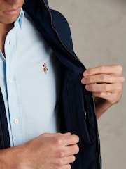 U.S. Polo Assn. Blue Jersey Lined Quilted Gilet - Image 5 of 8