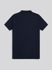 U.S. Polo Assn Navy Blue Combed Cotton Double Horsemen Revere Polo Shirt - Image 6 of 7