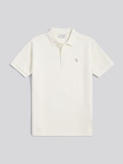 U.S. Polo Assn. Cream Twill Texture Polo Shirt - Image 4 of 6