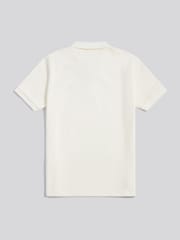 U.S. Polo Assn. Cream Twill Texture Polo Shirt - Image 5 of 6