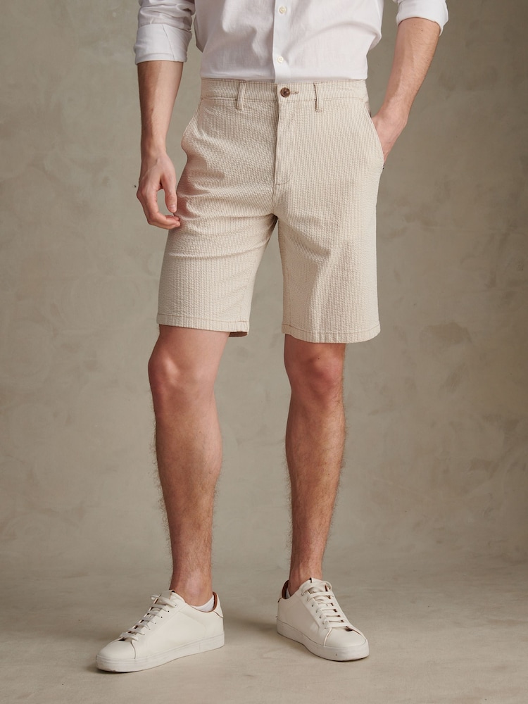 U.S. Polo Assn. Natural Seersucker Chino Shorts - Image 1 of 8