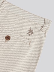 U.S. Polo Assn. Natural Seersucker Chino Shorts - Image 7 of 8