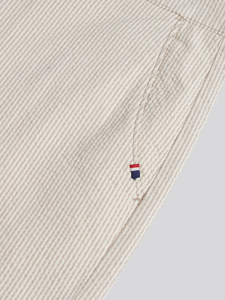U.S. Polo Assn. Natural Seersucker Chino Shorts - Image 8 of 8